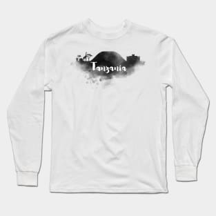 Tanzania watercolor Long Sleeve T-Shirt